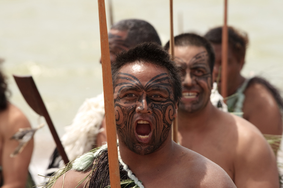 Maori genties atstovai