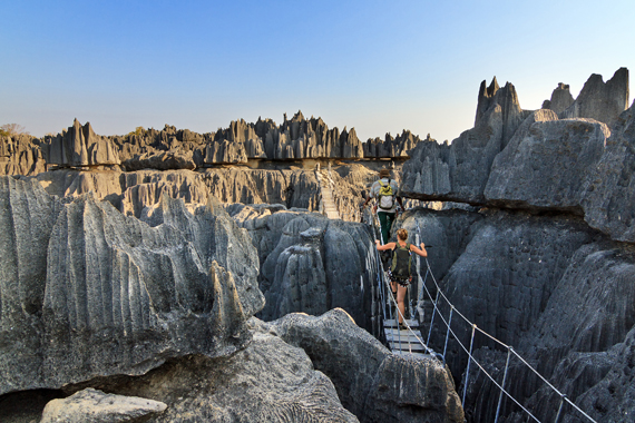 Tsingy de Bemaraha rezervatas Madagaskare