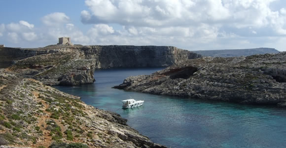 Blue Lagoon paplūdimys Maltoje